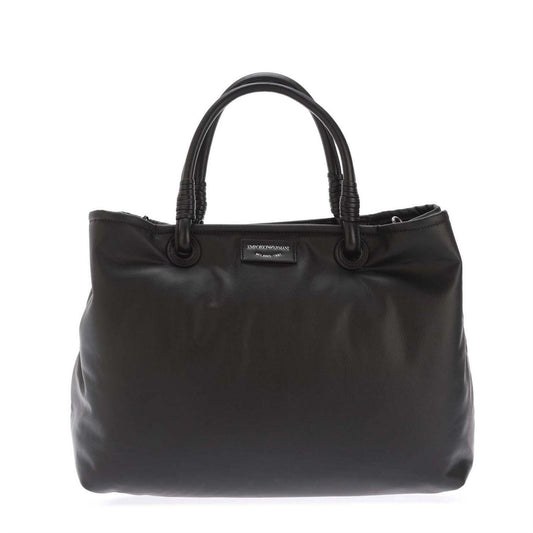 Black - Front - Emporio Armani EA7 Milano Tote Bag
