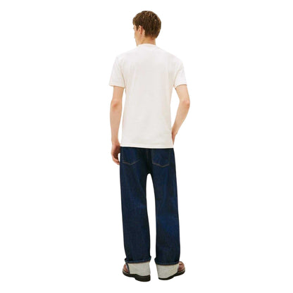Antique White - Back - Tommy Jeans Mens Mountain Peaks T-Shirt