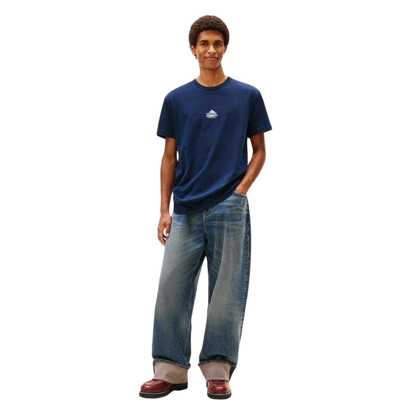 Midnight Navy - Lifestyle - Tommy Jeans Mens Mountain Peaks T-Shirt