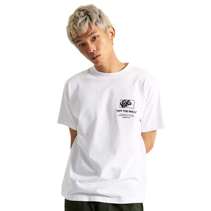 White - Lifestyle - Vans Mens Off The Wall Graphic Print T-Shirt
