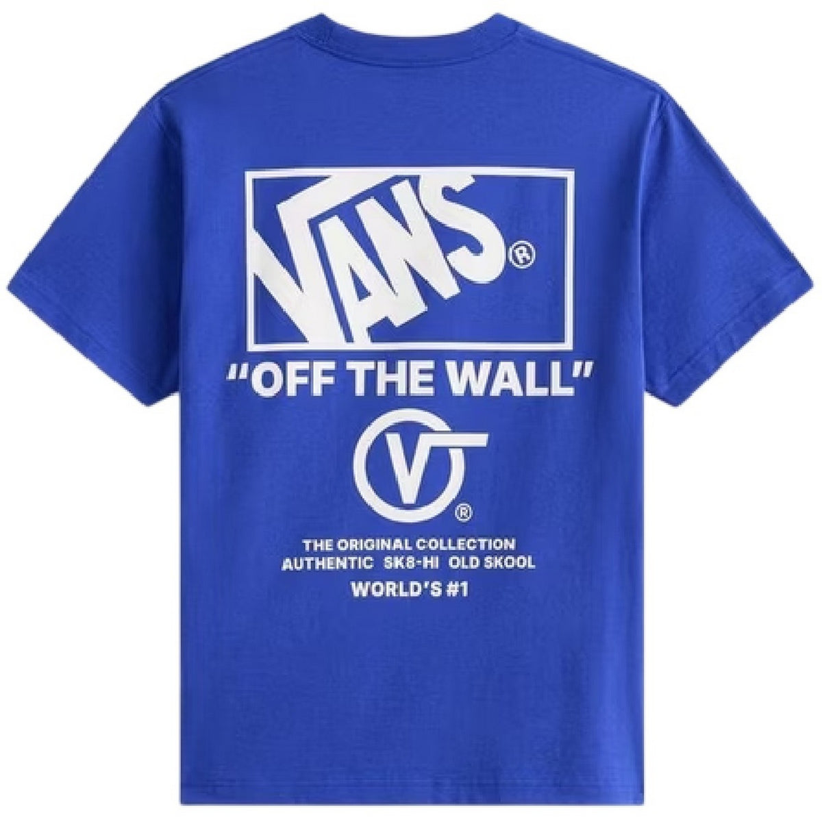 Royal Blue - Back - Vans Mens Off The Wall Graphic Print T-Shirt