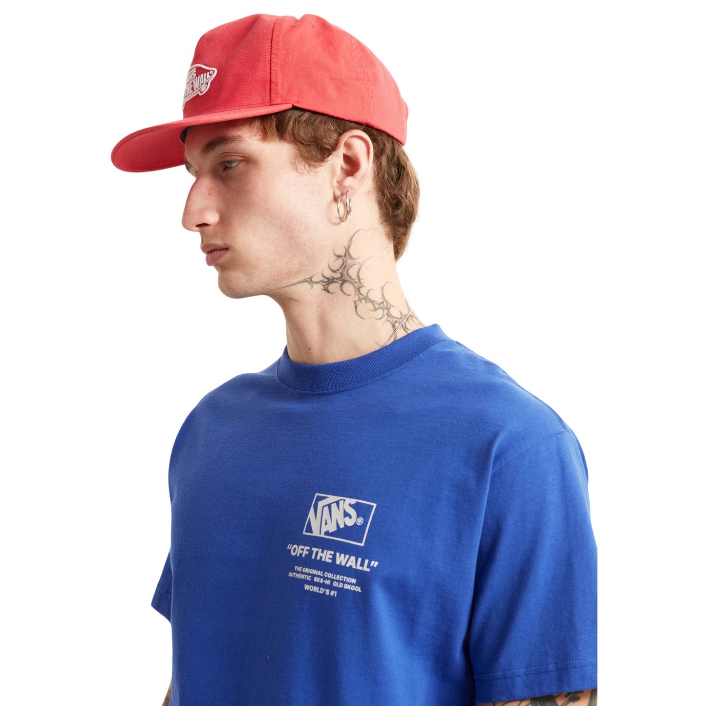 Royal Blue - Side - Vans Mens Off The Wall Graphic Print T-Shirt