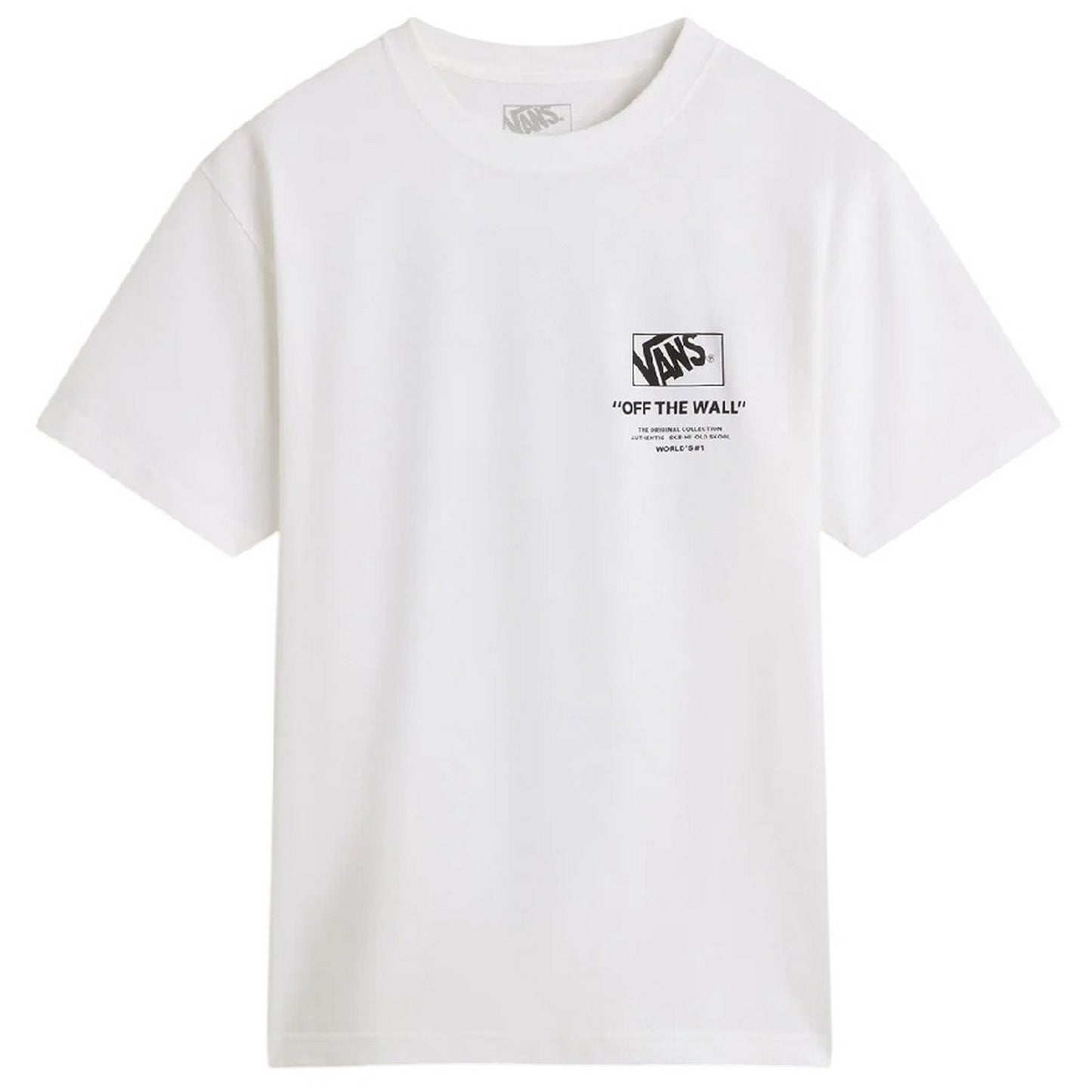 White - Front - Vans Mens Off The Wall Graphic Print T-Shirt