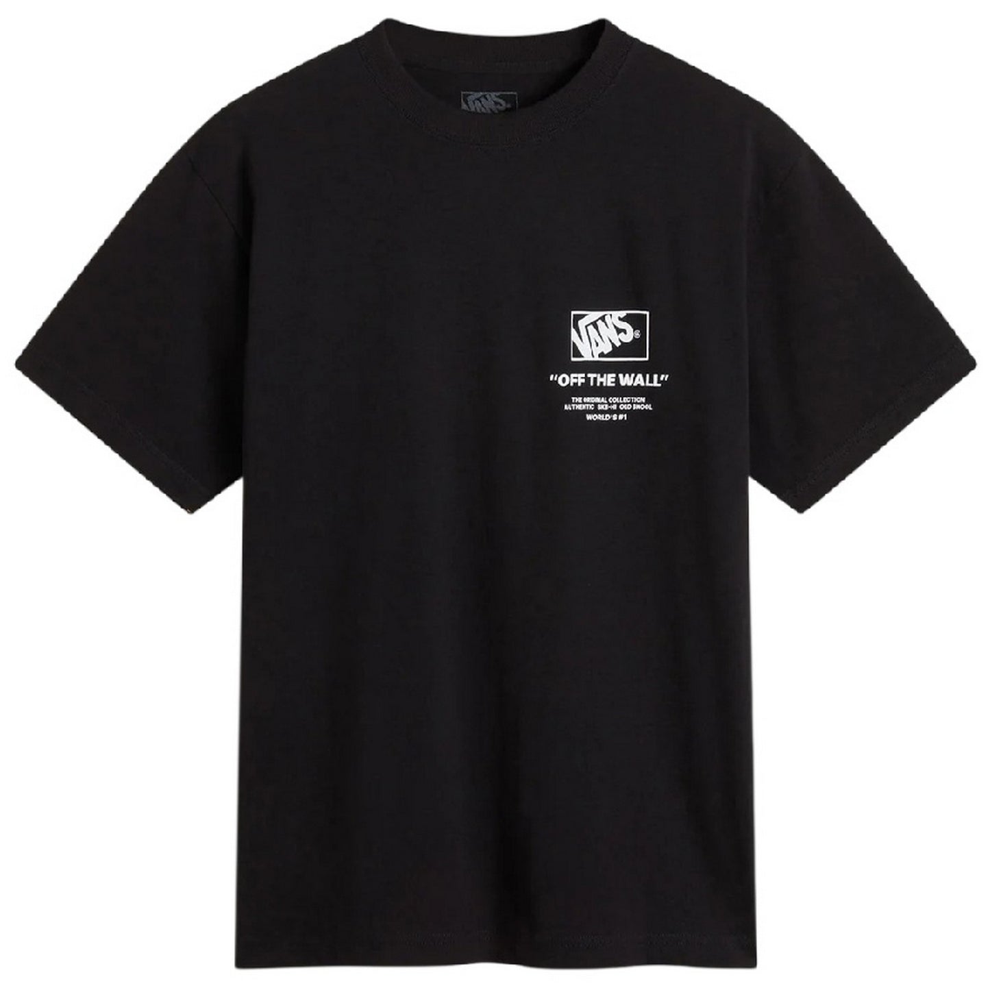 Black - Front - Vans Mens Off The Wall Graphic Print T-Shirt