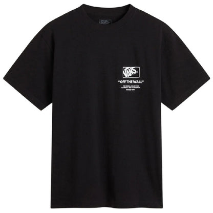 Black - Front - Vans Mens Off The Wall Graphic Print T-Shirt