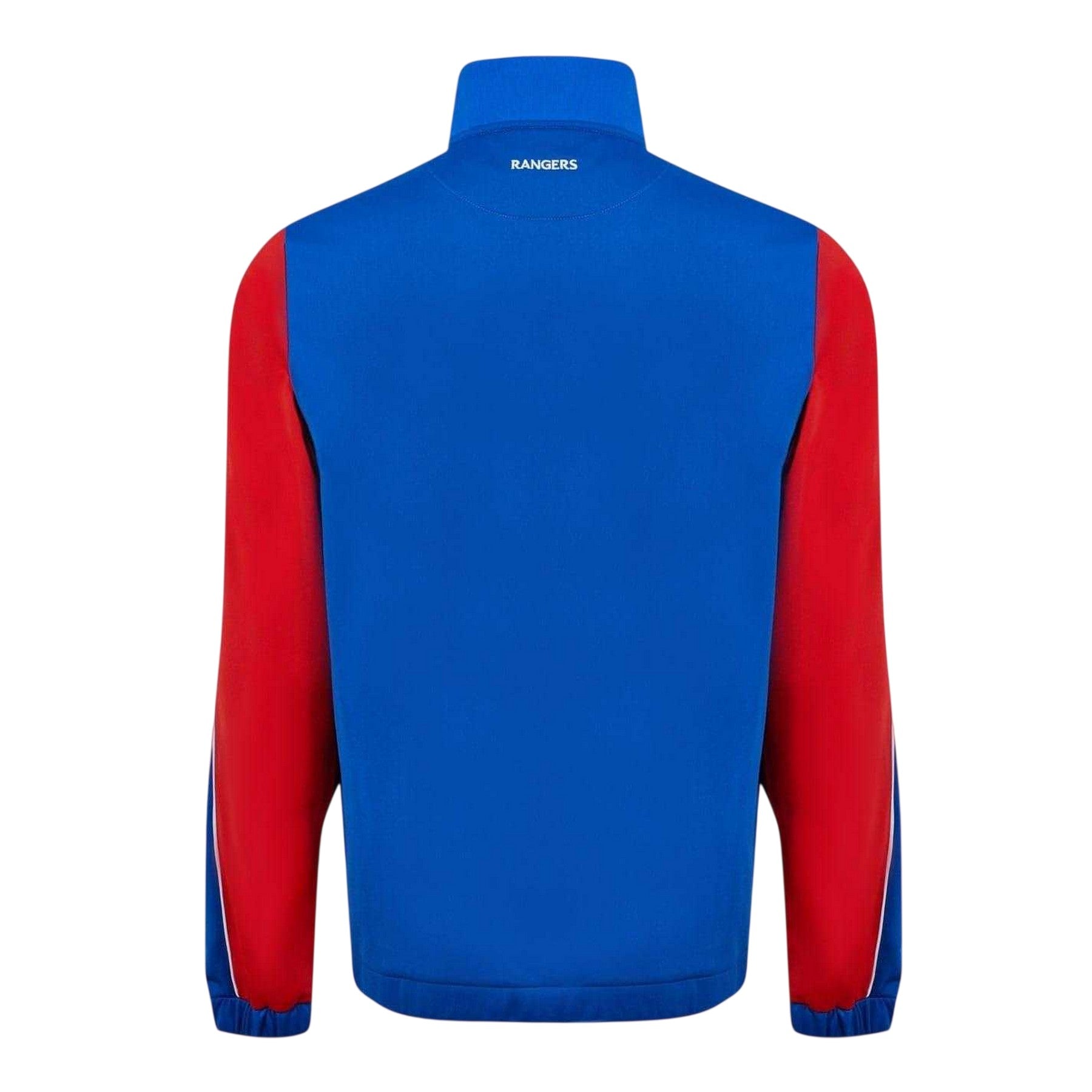 Blue - Back - Castore Mens Rangers FC Mock Neck Long-Sleeved Track Jacket