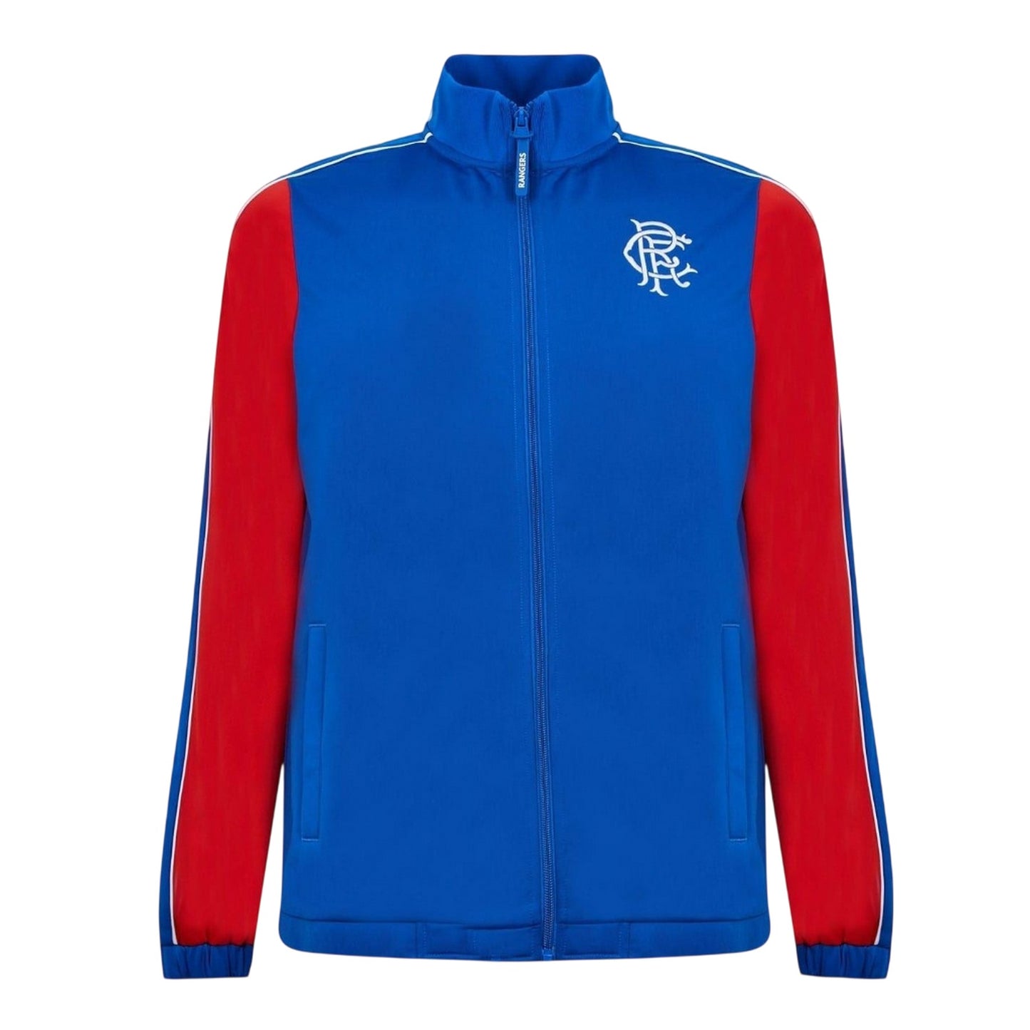 Blue - Front - Castore Mens Rangers FC Mock Neck Long-Sleeved Track Jacket