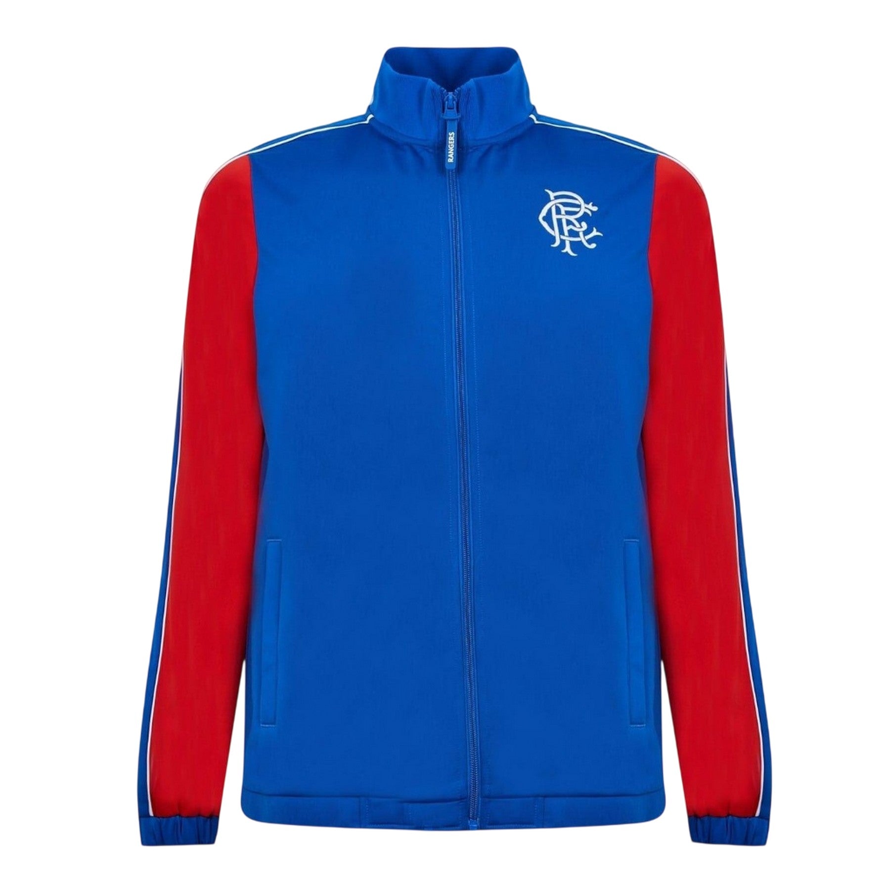 Blue - Front - Castore Mens Rangers FC Mock Neck Long-Sleeved Track Jacket