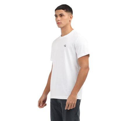 White - Lifestyle - Calvin Klein Mens Plain Crew Neck T-Shirt (Pack of 2)
