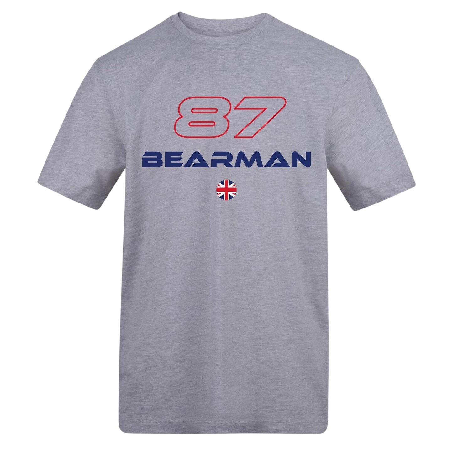 Grey - Front - AWD Unisex Adult Bearman F1 T-Shirt