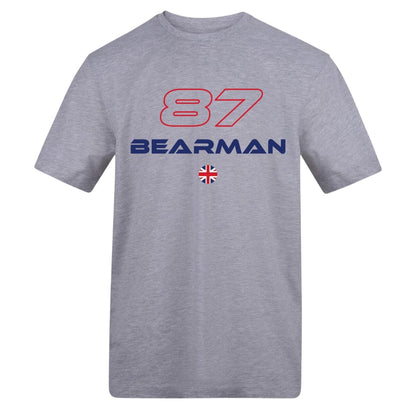 Grey - Front - AWD Unisex Adult Bearman F1 T-Shirt
