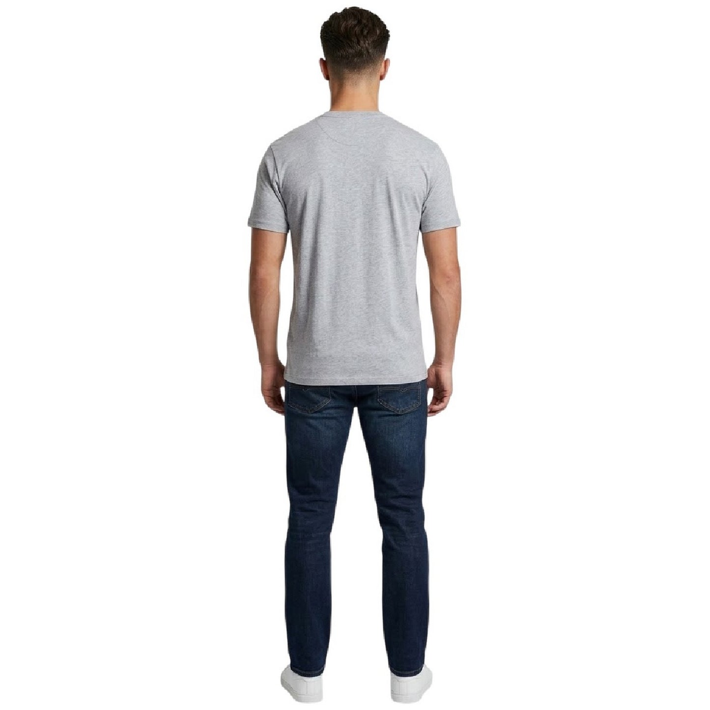 Grey - Back - AWD Unisex Adult Bearman F1 T-Shirt