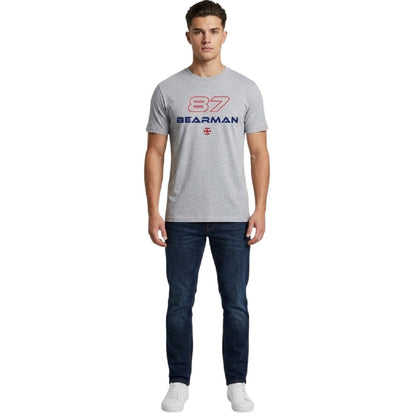 Grey - Side - AWD Unisex Adult Bearman F1 T-Shirt