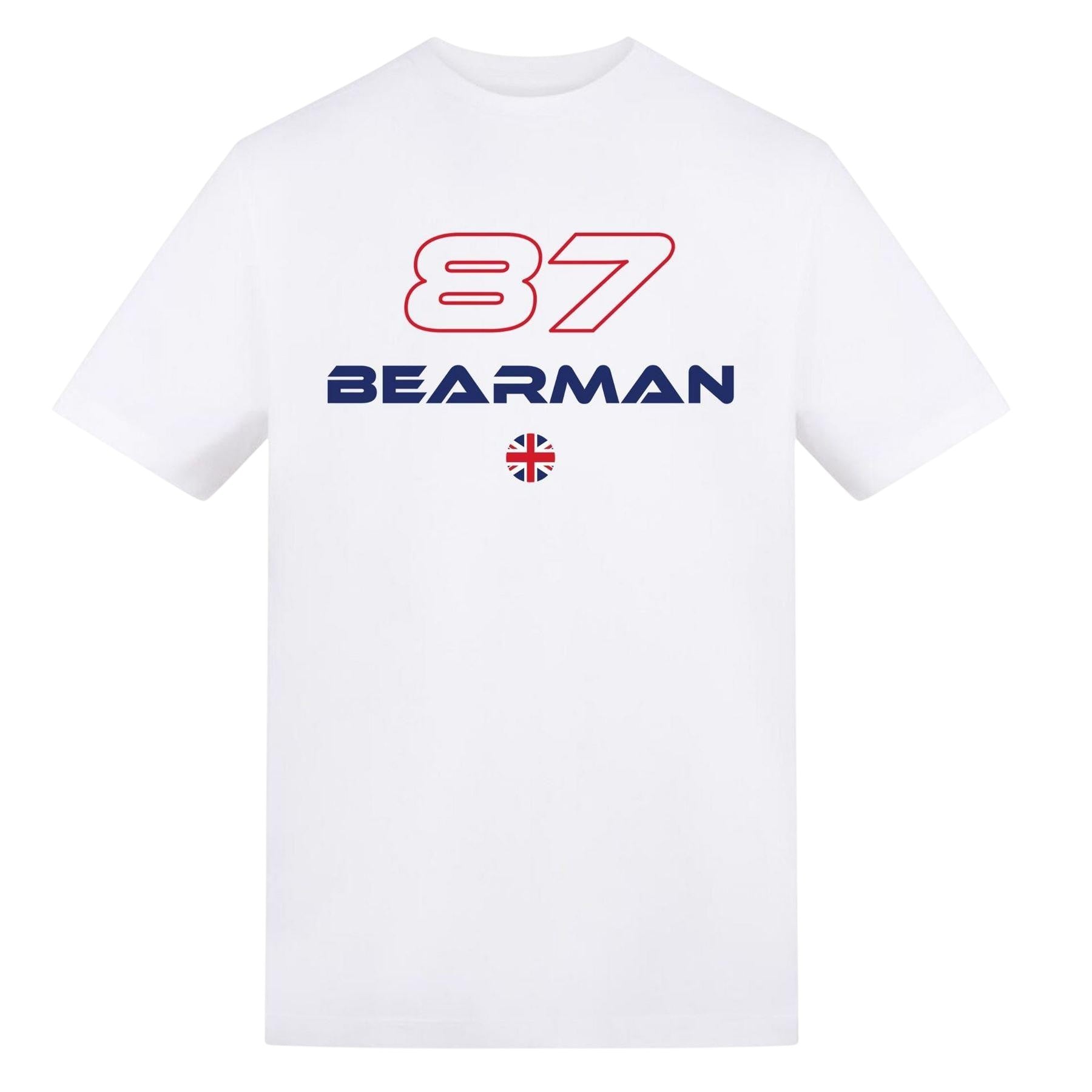 Whitecap Grey - Front - AWD Unisex Adult Bearman F1 T-Shirt