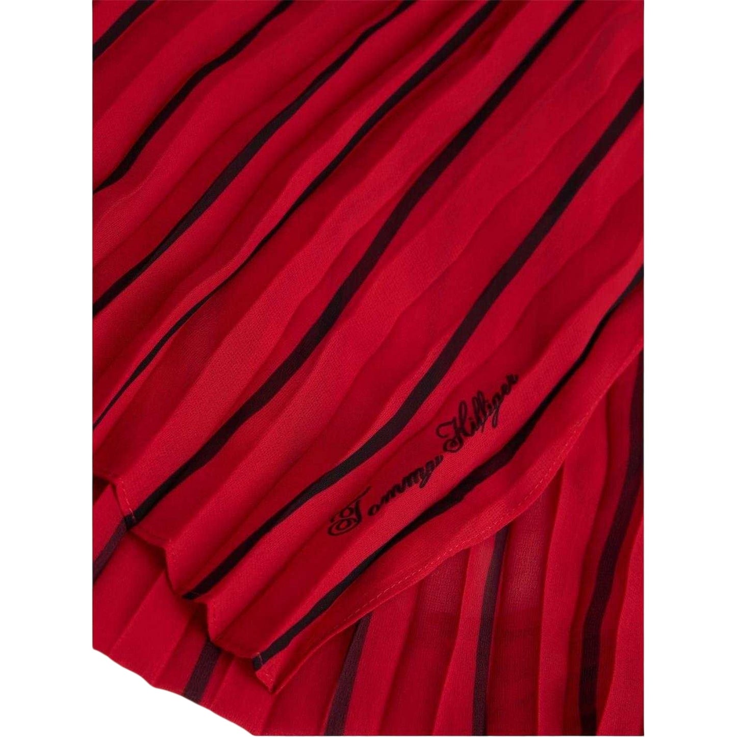 Soft Cream-Red - Back - Tommy Hilfiger Scarf