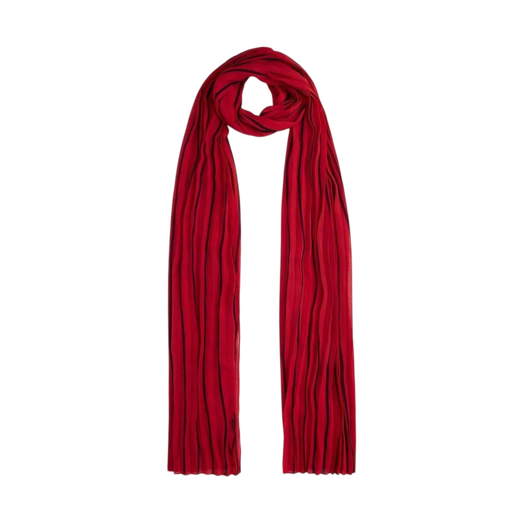 Soft Cream-Red - Front - Tommy Hilfiger Scarf