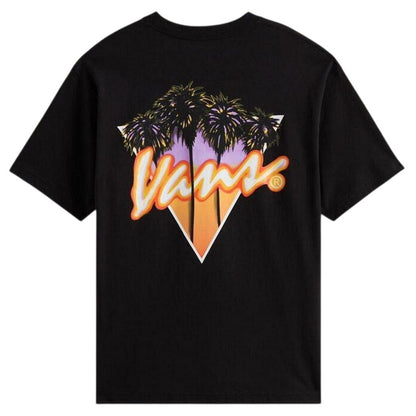 Black - Back - Vans Mens Vice Palm Tree T-Shirt