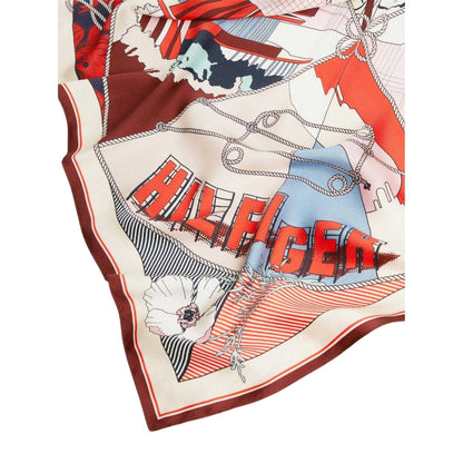 Floral-Silk - Back - Tommy Hilfiger Floral Silk Scarf