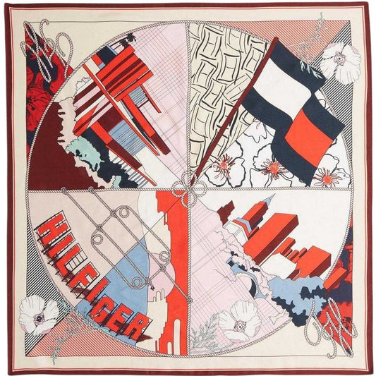 Floral-Silk - Front - Tommy Hilfiger Floral Silk Scarf