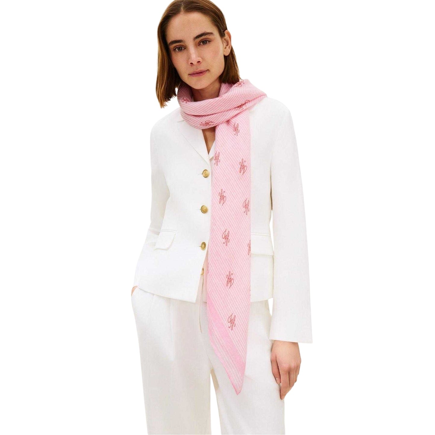 Petal - Side - Tommy Hilfiger Linen Fashion Scarf