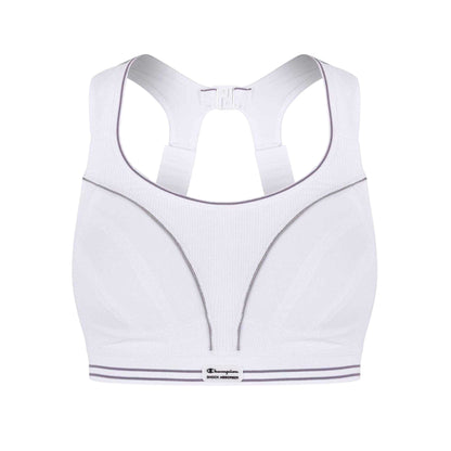 White - Front - Shock Absorber Womens-Ladies Running Sports Bra