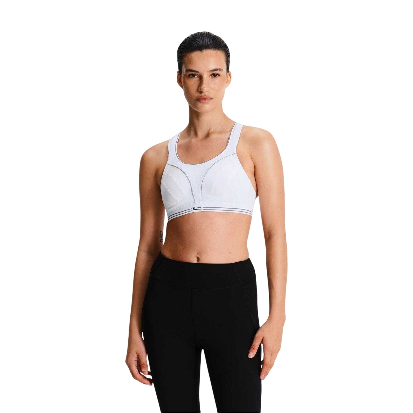 White - Pack Shot - Shock Absorber Womens-Ladies Running Sports Bra