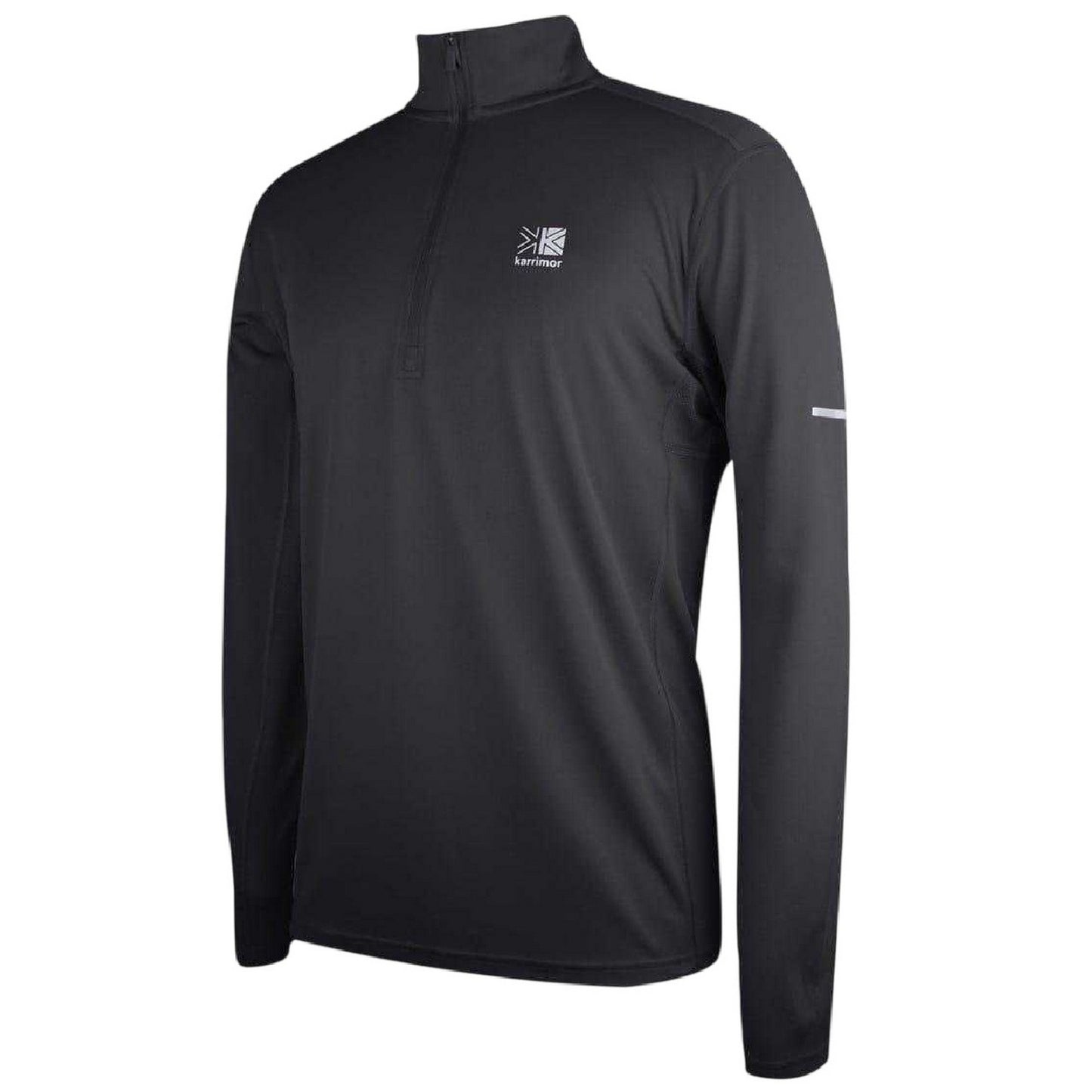 Charcoal - Side - Karrimor Mens Quarter Zip Long-Sleeved Tracksuit Top