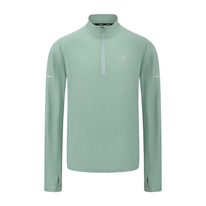 Green - Front - Karrimor Mens Quarter Zip Long-Sleeved Tracksuit Top