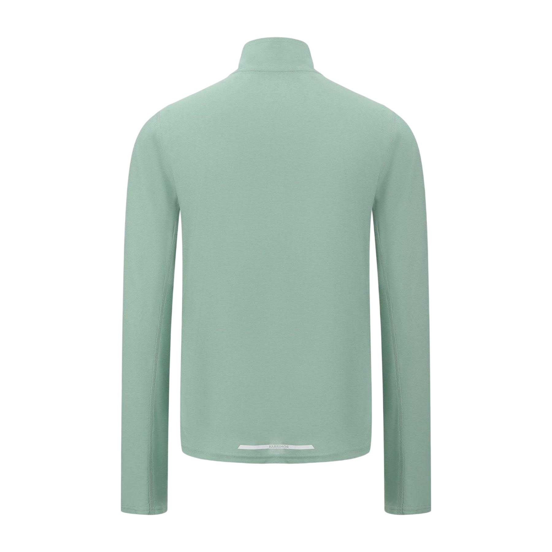 Green - Back - Karrimor Mens Quarter Zip Long-Sleeved Tracksuit Top