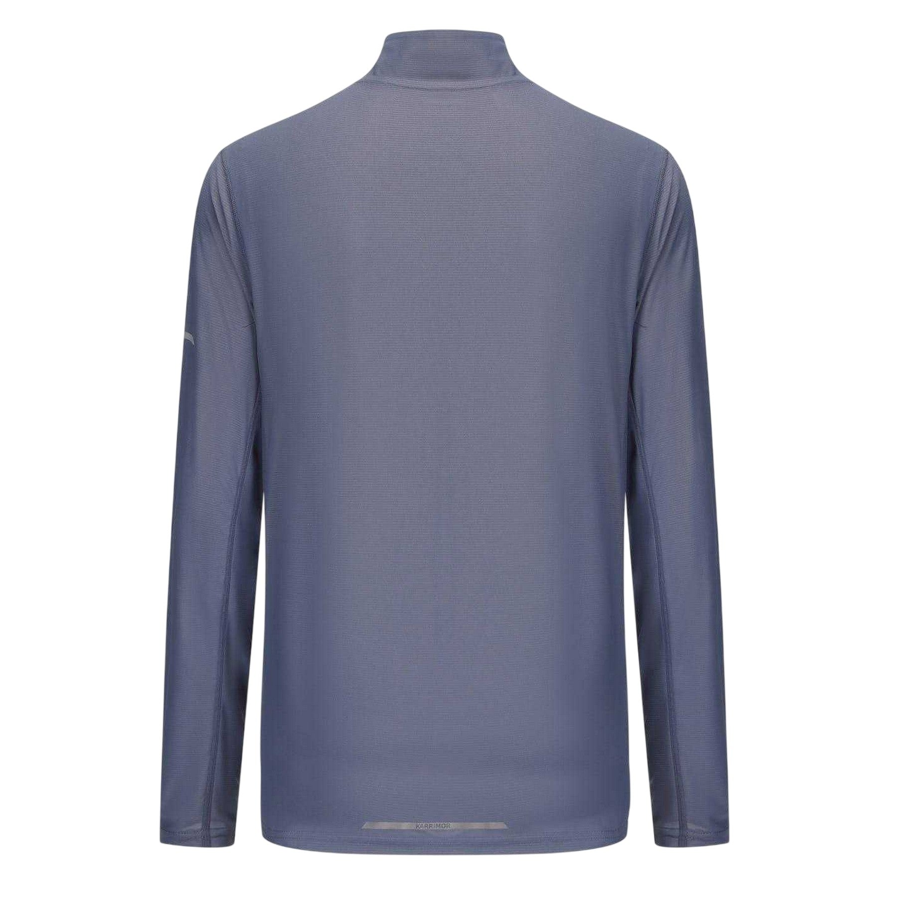 Stone Grey - Back - Karrimor Mens Quarter Zip Long-Sleeved Tracksuit Top
