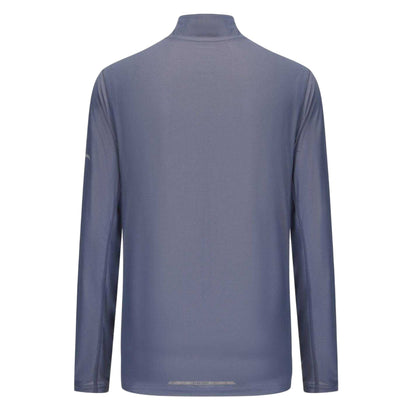 Stone Grey - Back - Karrimor Mens Quarter Zip Long-Sleeved Tracksuit Top