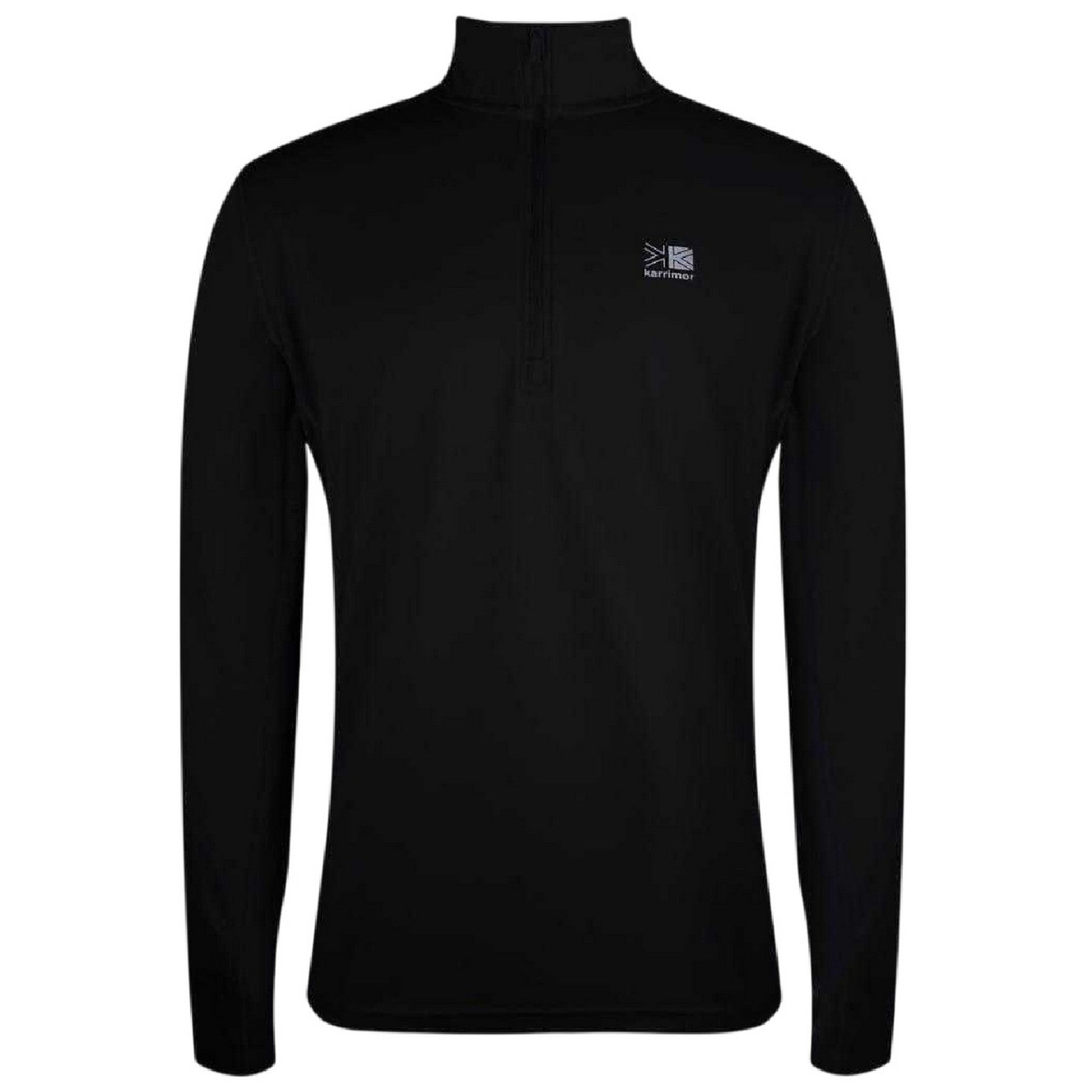 Black - Front - Karrimor Mens Quarter Zip Long-Sleeved Tracksuit Top