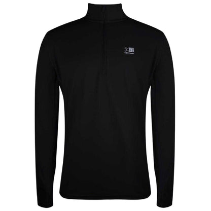 Black - Front - Karrimor Mens Quarter Zip Long-Sleeved Tracksuit Top