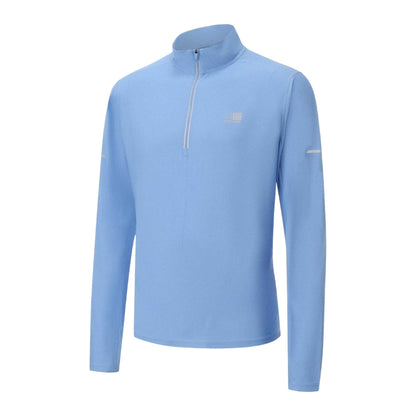 Bold Blue - Side - Karrimor Mens Quarter Zip Long-Sleeved Tracksuit Top