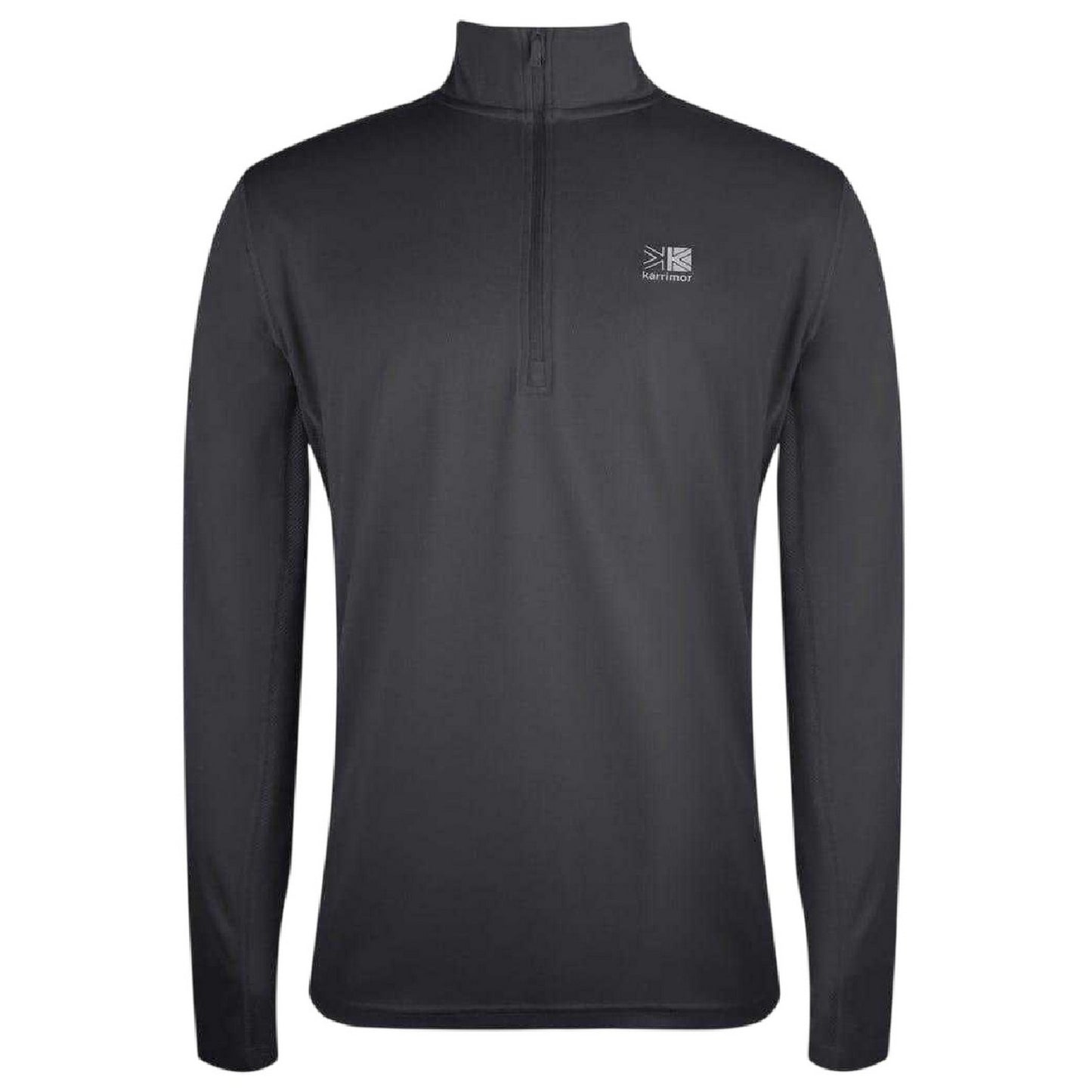 Charcoal - Front - Karrimor Mens Quarter Zip Long-Sleeved Tracksuit Top