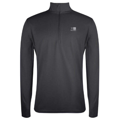 Charcoal - Front - Karrimor Mens Quarter Zip Long-Sleeved Tracksuit Top