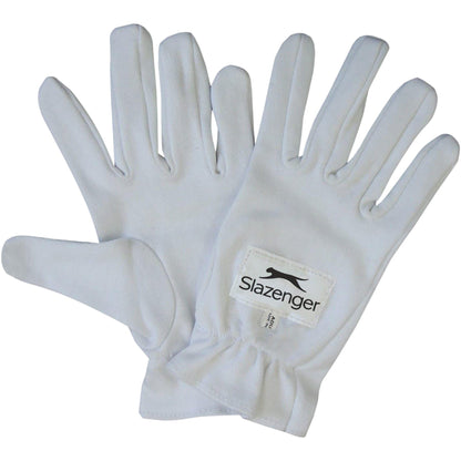 White - Front - Slazenger Childrens-Kids Pro Cotton Inner Glove