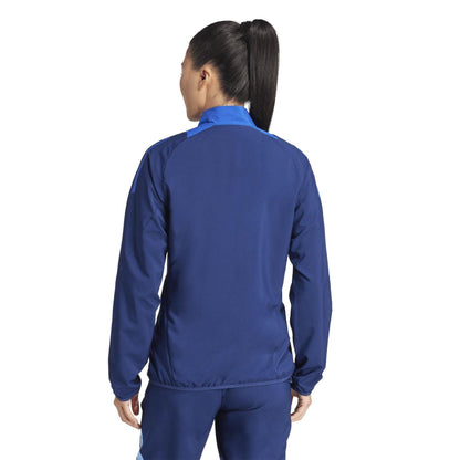 Navy Blue - Back - Adidas Womens-Ladies Tiro 24 Training Track Jacket
