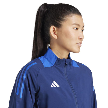 Navy Blue - Side - Adidas Womens-Ladies Tiro 24 Training Track Jacket