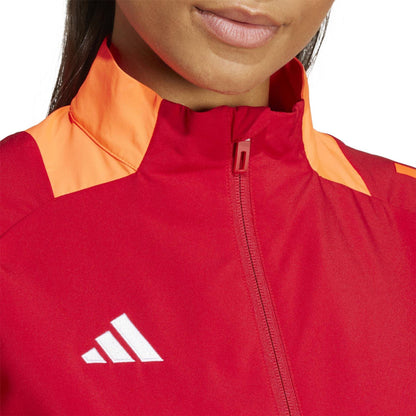 Team Power Red - Side - Adidas Womens-Ladies Tiro 24 Training Track Jacket