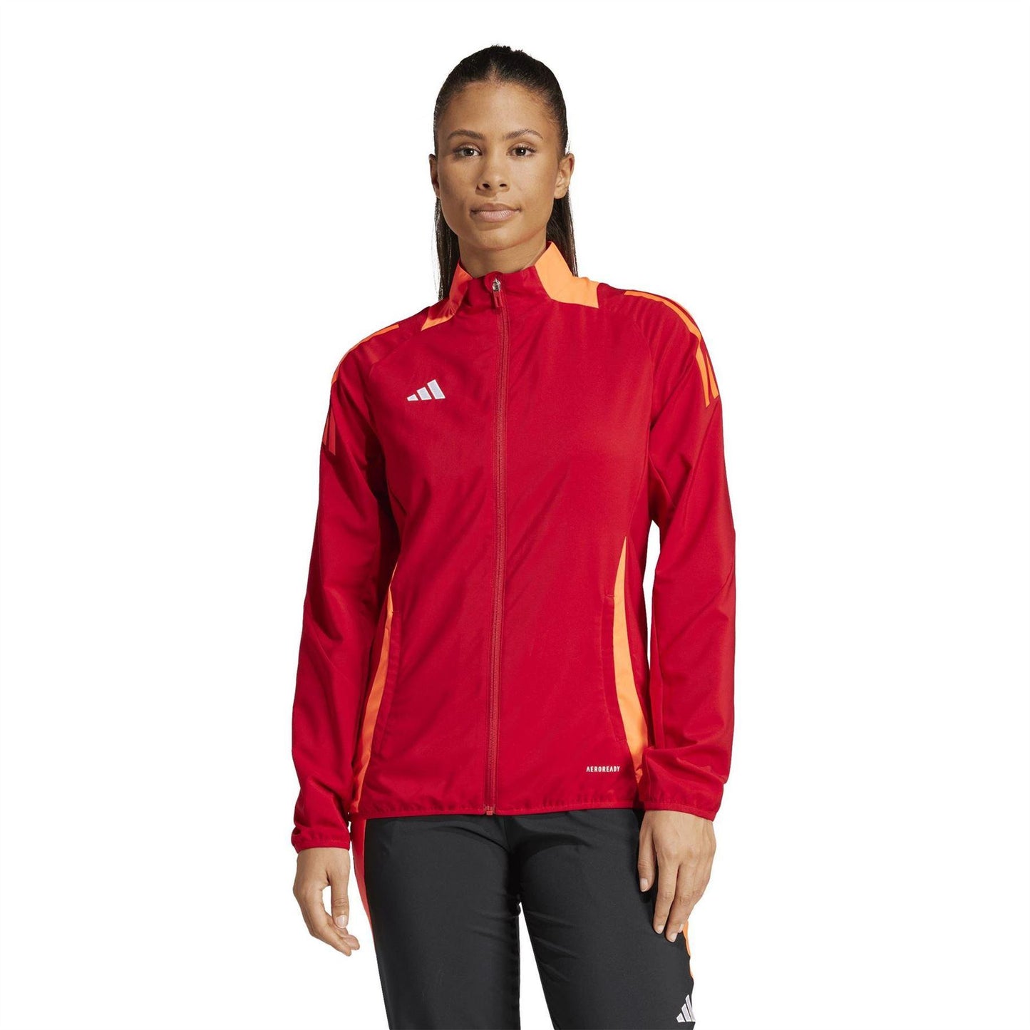 Team Power Red - Pack Shot - Adidas Womens-Ladies Tiro 24 Training Track Jacket