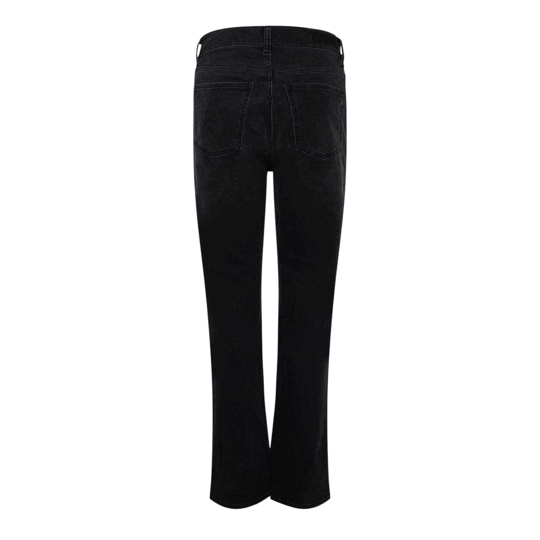 Black - Back - Replay Womens-Ladies Maijke Straight Jeans