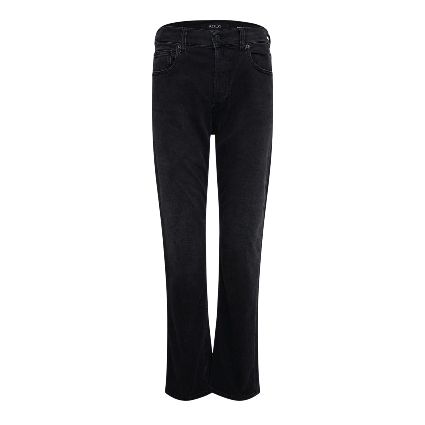 Black - Front - Replay Womens-Ladies Maijke Straight Jeans