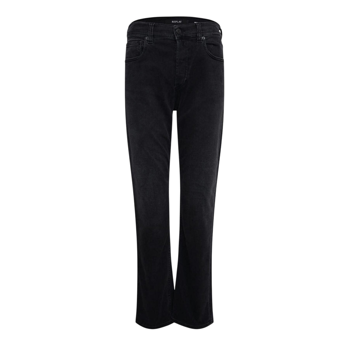 Black - Front - Replay Womens-Ladies Maijke Straight Jeans