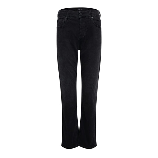 Black - Front - Replay Womens-Ladies Maijke Straight Jeans