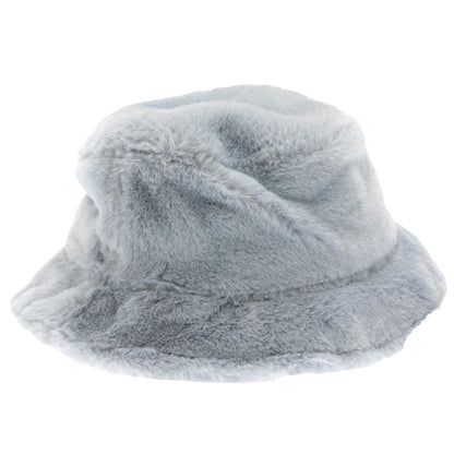 Blue - Front - New Era Teddy Fur Bucket Hat