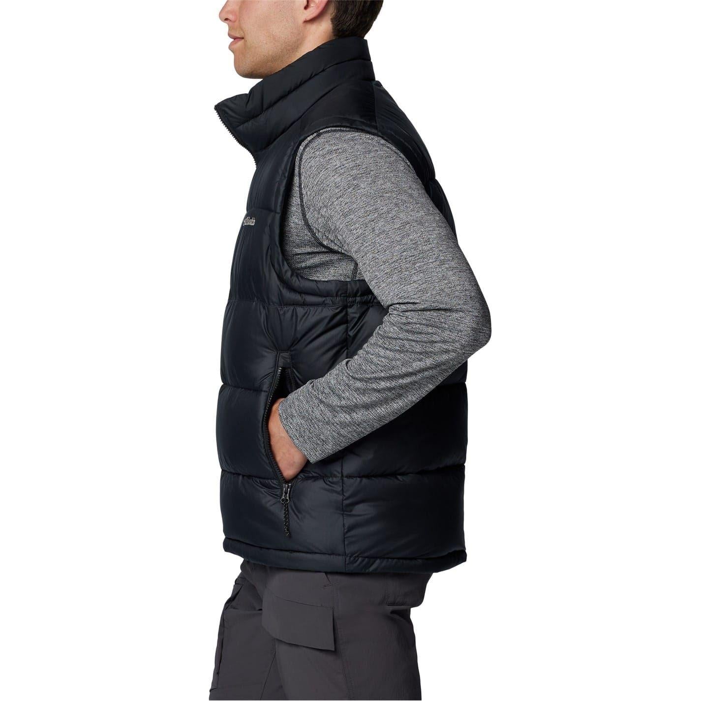 Black - Side - Columbia Mens Pike Lake Sleeveless Gilet