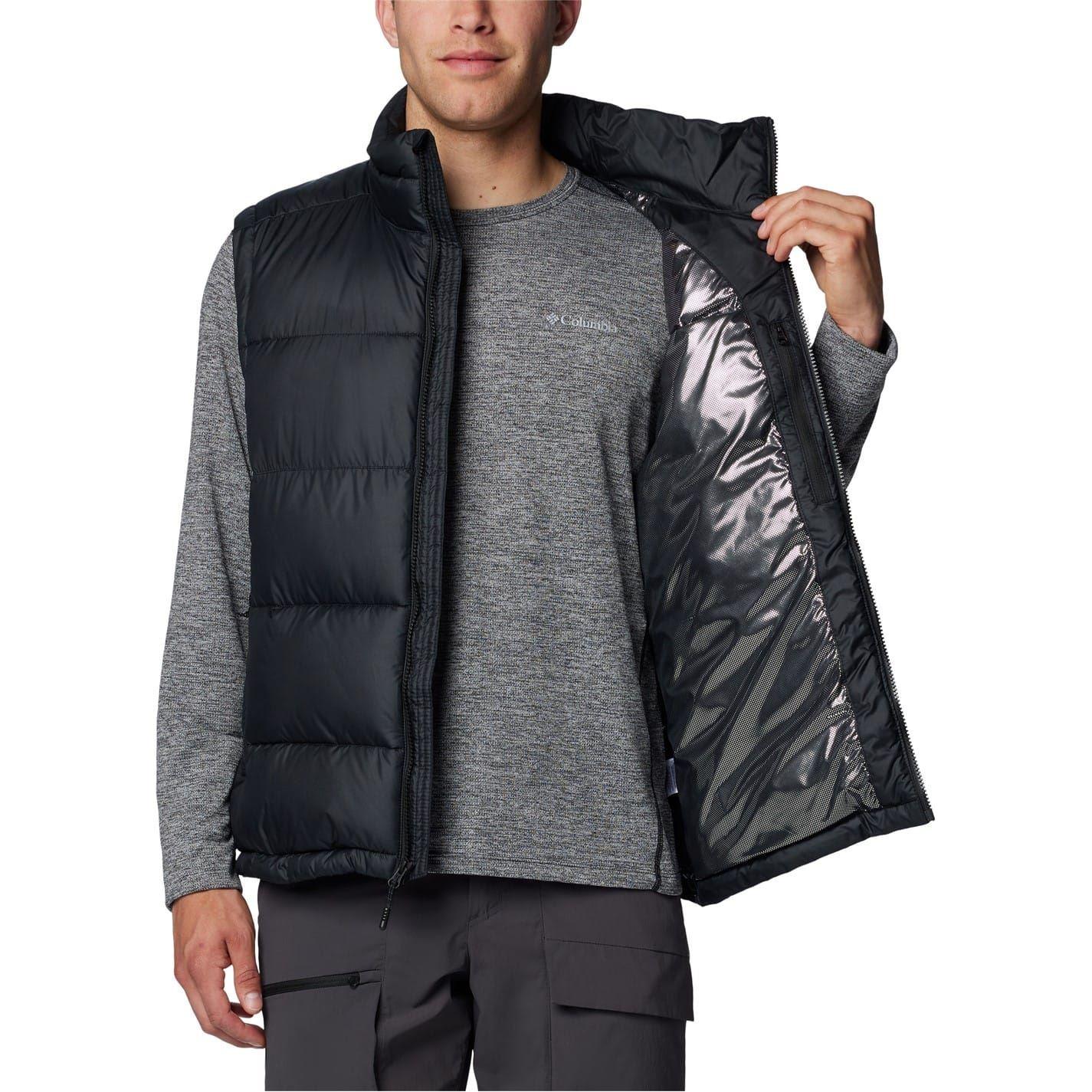 Black - Pack Shot - Columbia Mens Pike Lake Sleeveless Gilet