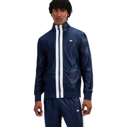 Navy - Pack Shot - Ellesse Mens Fleece Track Top