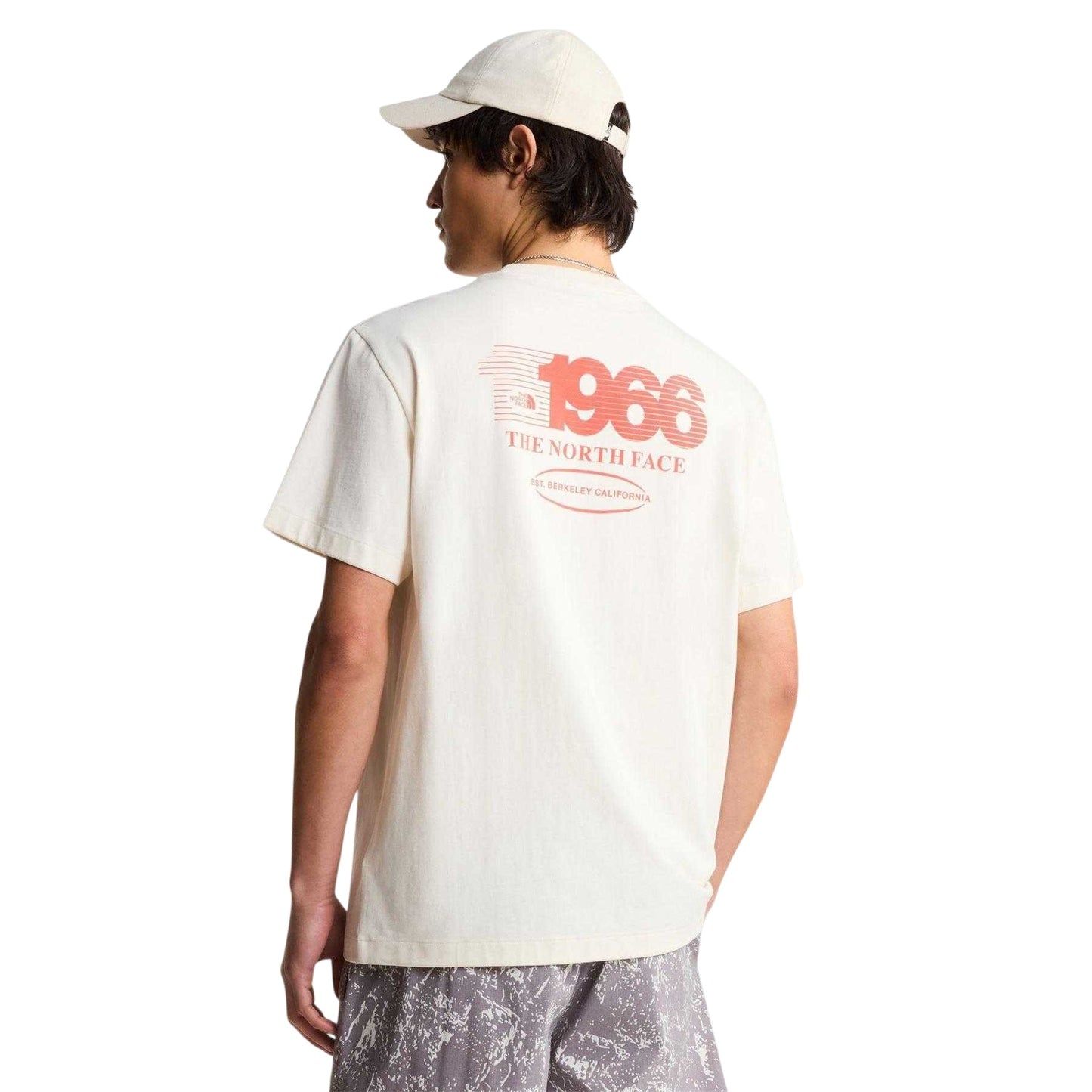 White - Side - The North Face Mens 1966 Graphic Print T-Shirt
